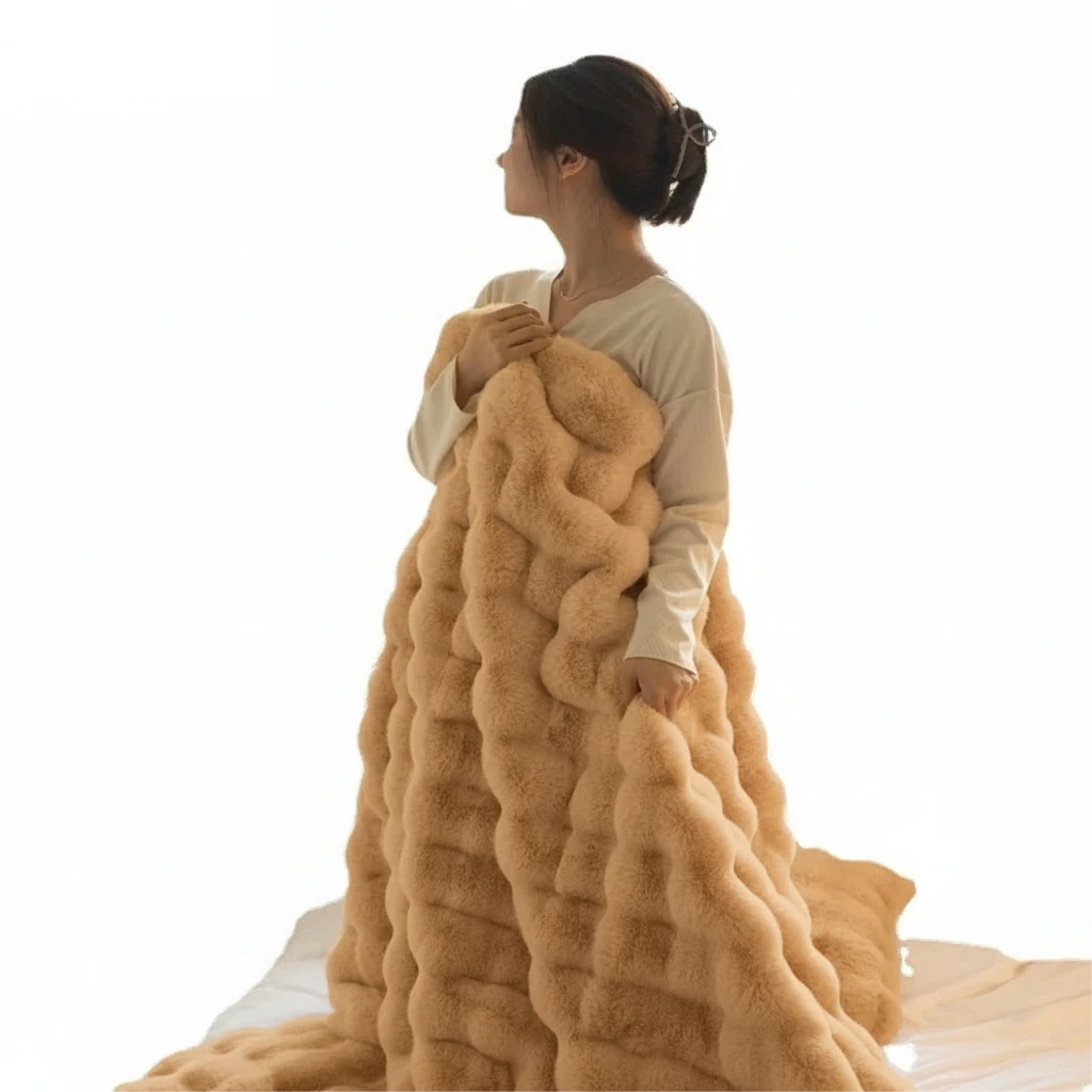 Blixsy Bubble Velvet Blanket