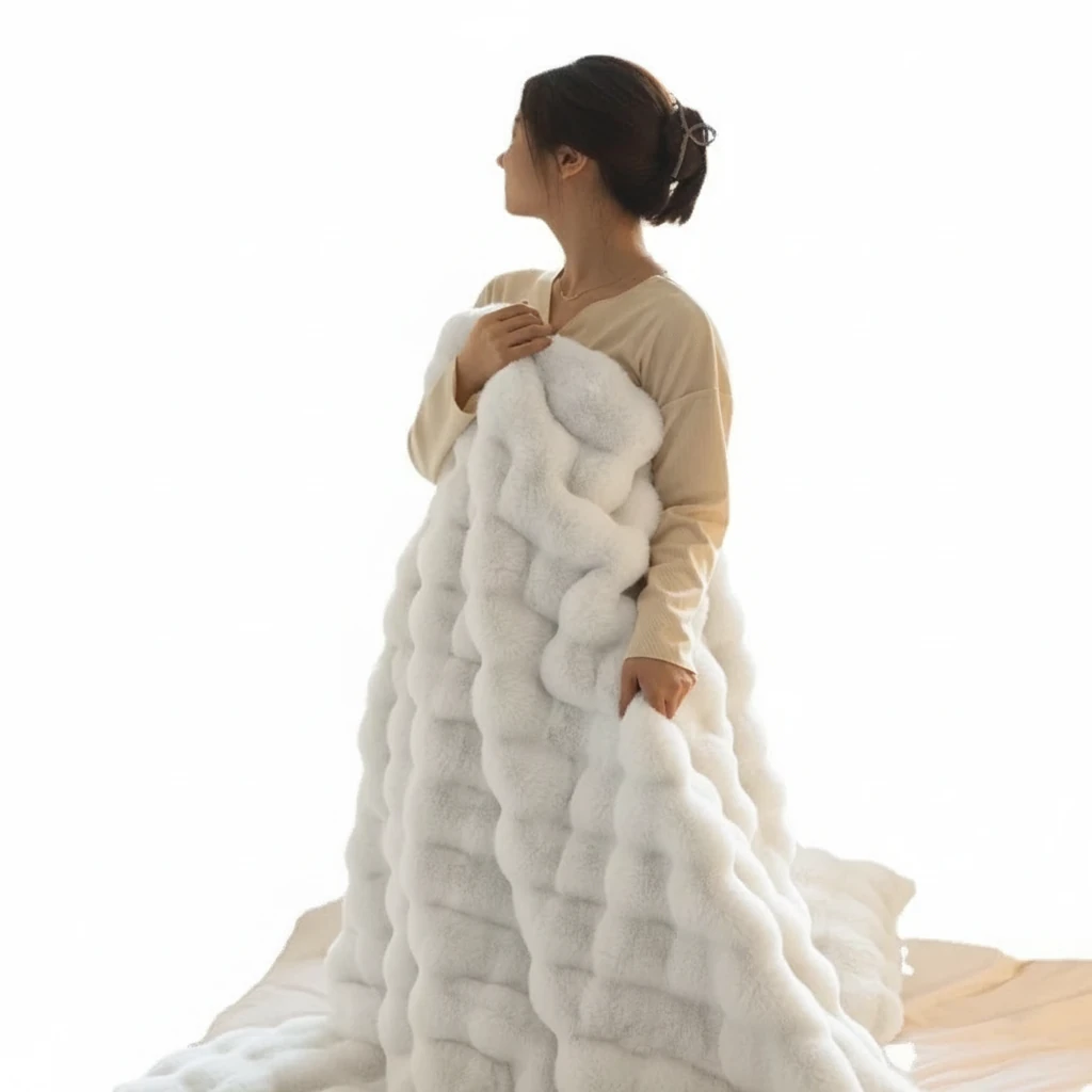 Blixsy Bubble Velvet Blanket